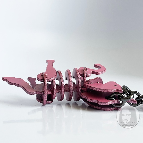 Coach Unicorn Bag Charm Small Pink Sparkles Rare NWOT - Picture 5 of 7